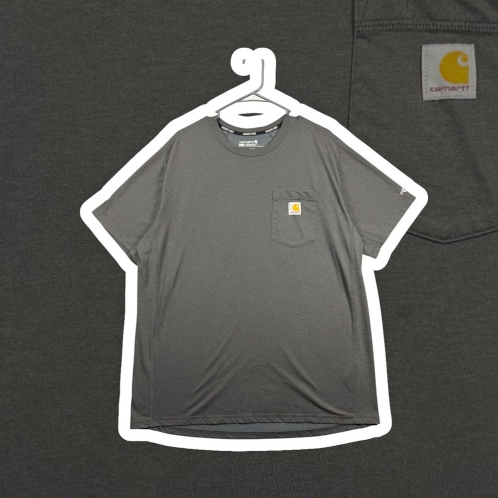 Carhartt Force Relaxed Fit Pocket T-Shirt Mens XL Asphalt Gray Short Sleeve Tee